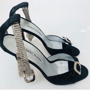 Manolo Blahnik rhinestone heels